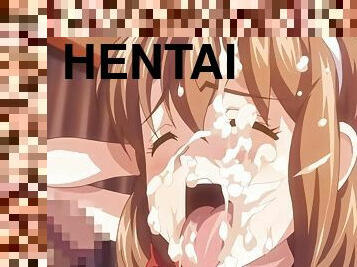 asiatique, japonais, compilation, salope, sale, sur-le-visage, famille, hentai