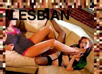 Pussy eating fun with lesbian nymphos