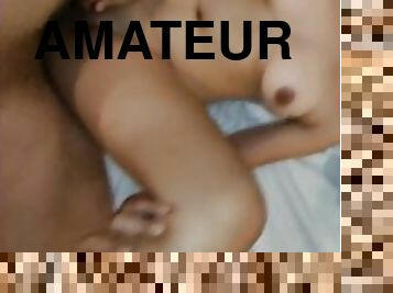 asiatisk, orgasme, amatør, hjemmelaget, creampie, fingret, filipinsk, røff