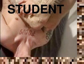 schüler, dilettant, anal-sex, blasen, immens-glied, homosexuell, creampie, junge18, hochschule, süße