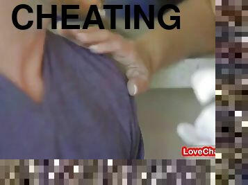 Cheating wife fucks daughters man and gets threesome! s7e4