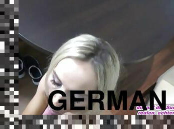 Blond german skinny milf privat porno in kitchen nice tits