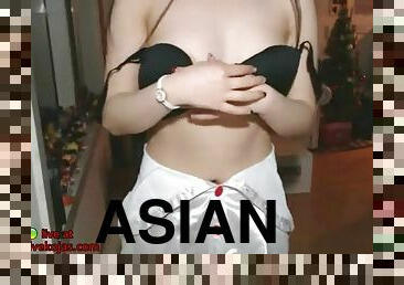 asiatique, amateur, ados, webcam, solo, coréen, uniformes, ados-asiatique, taquinerie