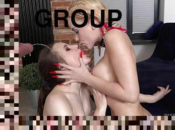 Filthy group sex with pissing fetish
