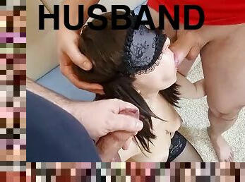 Bisexual husband shared his wife with a friend. Threesome. MMF. Cuckold cum eating. Part 1. Episode 4802