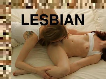 Lesbian Romance In Hotel Room - Ela Darling, Annabelle Lee