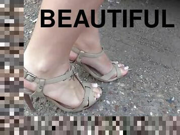 Beautiful girl feet
