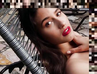 Megan Blake In Hot Model Solo Softcore Porn Video Outdoor In A Garden