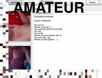 mastubasi, amatir, permainan-jari, webcam