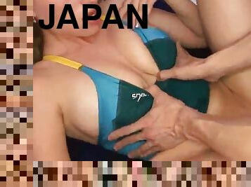 Swimsuit japanese interacial