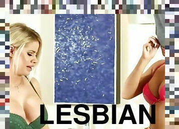 Two blondes in lesbo porn