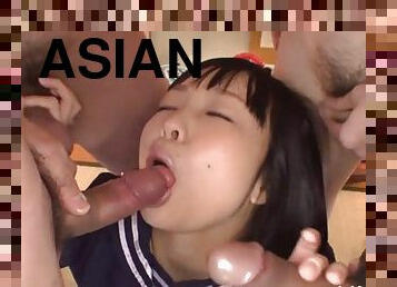 Asian teen loves jerking cocks