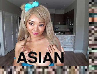 asiatisk, gigantisk, masturbation, fitta-pussy, avsugning, cumshot, tonåring, leksak, japansk, creampie