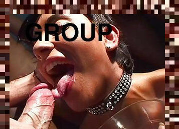 orgie, skønheder, pikslikkeri, udløsning, teenager, latiner, spiller, gruppesex-groupsex, bukkake, fræk