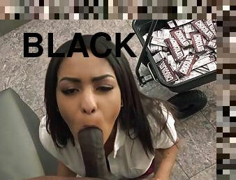 Nicole bexley sucks giant black dick in pov