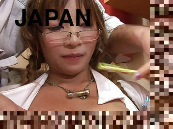 asiático, tetas-grandes, amateur, japonés, tetas