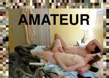 masturbaatio, orgasmi, amatööri, milf, kotitekoinen, pari, punapää