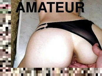 cul, levrette, chatte-pussy, amateur, doigtage, point-de-vue, culotte, serrée, fétiche, humide