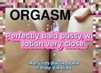 klitta, masturbation, orgasm, fitta-pussy, fingerknull, fetisch, ensam, rakad, ben, särande