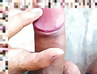 Young boy masturbation in room