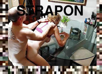 orgasme, fisse-pussy, sprøjte, strapon, amatør, anal, moden, legetøj, par, blond