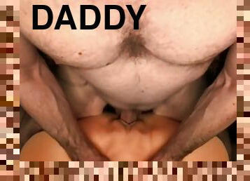 Daddy fucks his good FTM boy, tells you to look up at him when he cums inside your boy pussy!