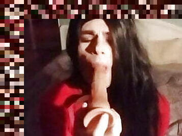Young sissy dildo anal cum four times!!!
