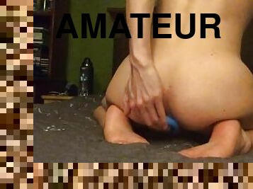 masturbación, amateur, anal, cachonda, consolador, a-solas