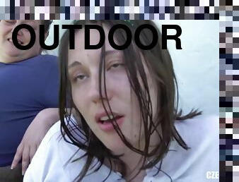Ugly Gypsies Maya & Vera - Country Girls (aka. Aleya Sun & Fabia) - outdoor sex