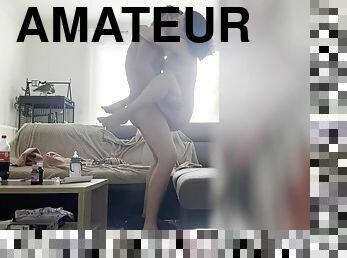 levrette, orgasme, femme, amateur, fellation, ejaculation-interne, cam, française, couple, caché