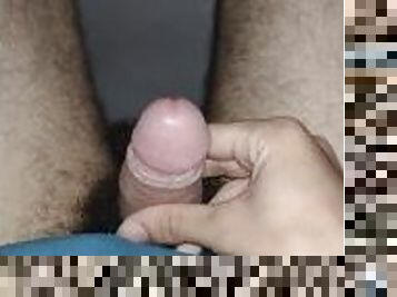2 videos at one messy Dick head Full of CUM and pissing off on the sink