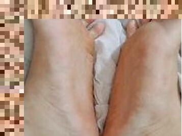 Big woman's feet