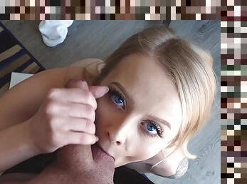 Quite a pleasure to see this blue eyed hottie doing her thing in such POV