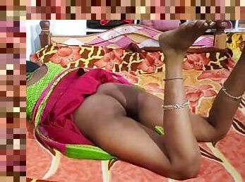 Indian hot wife Homemade Doggy style foot job and missionary Fucking