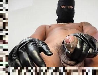 Mask fantasy black cock drooling