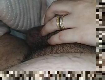Step mom best handjob in slow mode on step son dick