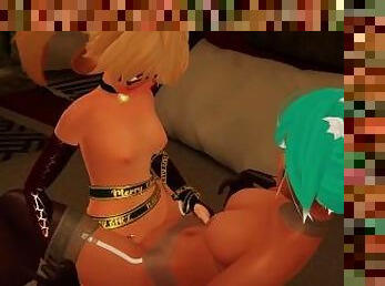 Futa Bunny Girl Uses Her Fuck Sleeve With Her Mistress In VR