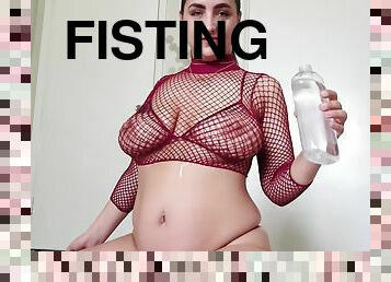 Oil Fishnets And Fisting