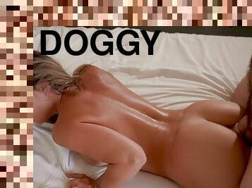 doggy-style, anal, brudar, hardcore, slyna, blond, underkläder, oral, erotisk