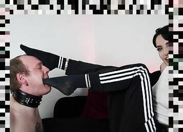 amatör, brudar, bdsm, fötter, brittisk, petit, bondage, goth, dominans, brunett