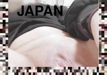 asiatisk, storatuttar, masturbation, fitta-pussy, kvinnligt-sprut, fru, amatör, milf, japansk, ensam