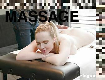 Soft anal massage for a cute redhead with exceptional forms