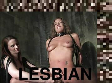 лесбіянка-lesbian, бдсм, блондинка, латекс, порка, татуювання