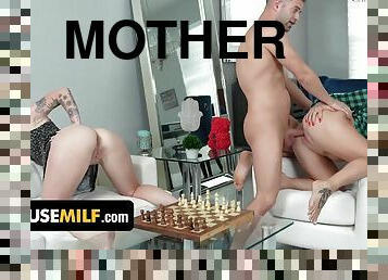 StepMother and her StepDaughter Get Transformed Into Sex Dolls By Naughty Chess Grandmaster - Reality Threesome Cock sharing