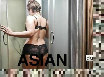 asiatique, baignade, masturbation, orgasme, chatte-pussy, amateur, babes, maison, jeune-18, webcam
