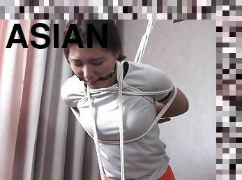 Asian Hooters Girl Tied Up