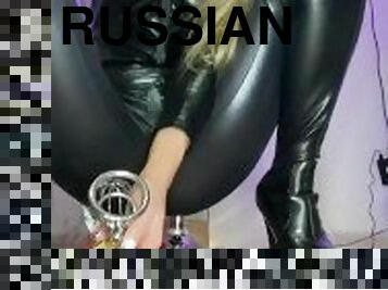 rusia, sayang, bdsm-seks-kasar-dan-agresif, budak, permainan-jari, kaki, sudut-pandang, cantik, latex, bondage-seks-dengan-mengikat-tubuh