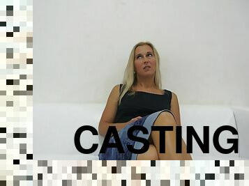 amatorskie, hardcore, casting, blondynka