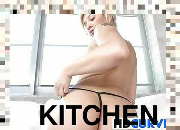 Sexy Coochie In The Kitchen