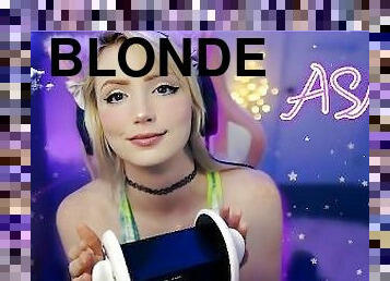 kyssing, blond, søt, alene